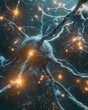 © Avr Di - Neurons are illustrated as glowing circuits, creating the impression of advanced technology and intelligence.