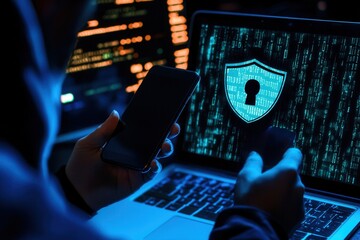 Poster - Data protection principle, mobile app entry, username and password