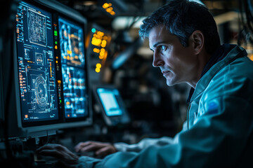 Poster - Monitoring advanced CNC machinery in a high-tech manufacturing environment