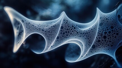 Poster - Abstract Bubble Structure Delicate Weblike Form