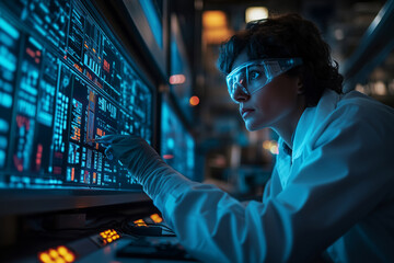 Poster - Modern automation specialist develops software for advanced robotics system