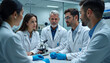 © Ludmila - Medical professionals in collaborative team discussion focused on research in laboratory setting