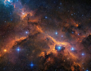space background with many stars