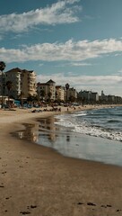 Long Beach shore scene with beachy vibes.