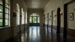 © claudunia - Lush corridor with architectural details.
