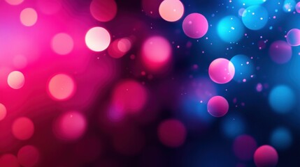 Poster - Abstract Glowing Colorful Circles