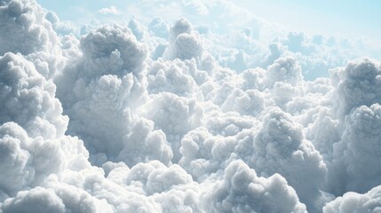 Poster - An airplane soaring through a dense cloud layer
