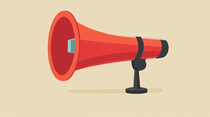 Aufkleber - A loudspeaker with bold design, great for events or protests