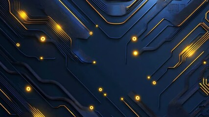 Poster - Abstract backdrop showcasing dynamic circuitry patterns and glowing elements