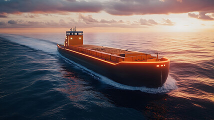 Poster - Automated cargo ship with self-navigating systems and zero-emission propulsion