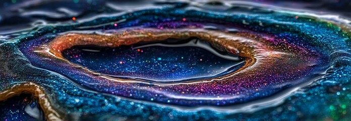 Wall Mural - in this banner template, you'll find a panoramic space scene with planets, stars, and galaxies. the 