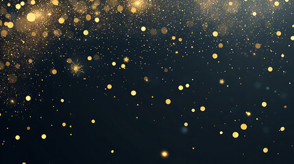 Poster - Background filled with shiny gold glitter, decor for the new year