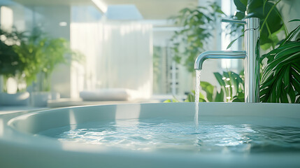 Poster - A leaking faucet depicted with a droplet of water