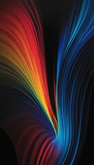 Wall Mural - Vibrant Glowing Gradient with Grainy Texture on Dark Background