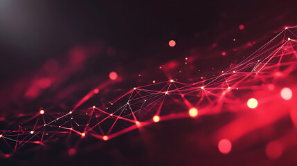 Poster - Black and red computer graphics background