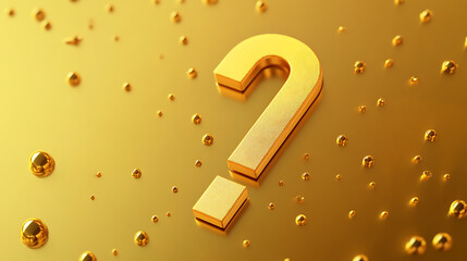 Aufkleber - Golden exclamation mark icon for important notices or caution, presented as a graphic element on a gold background, with a concept for warning, problem, error, or update messages, 3D rendering
