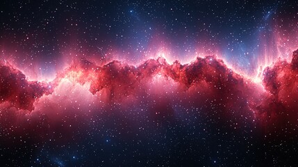 Wall Mural - cosmic nebula abstract background: colorful glowing space wonders