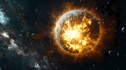 nebula in space. nebula. illustration