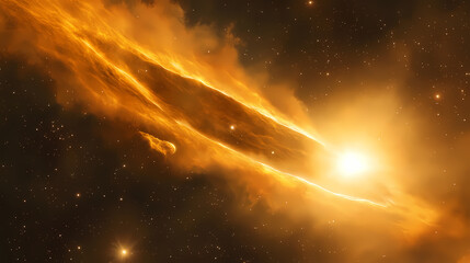 star and nebula. nebula. illustration