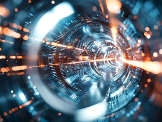 Poster - Ai generates insights into futuristic tech dynamics virtual environment data visualization digital realm innovative concepts