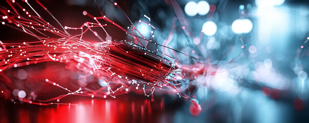 Fototapete - Ai generates dynamic visuals technology showcase digital art urban environment futuristic viewpoint conceptual innovation