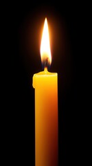 Poster - Captivating Flame Dances in the Quiet Darkness, Illuminating the Serene Space Evocatively
