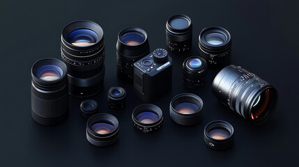 Poster - Lenses and viewfinders refer to essential components of cameras that allow photographers to compose and capture images