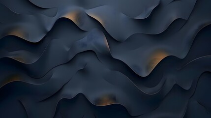 Poster - Abstract dark blue wavy texture background.