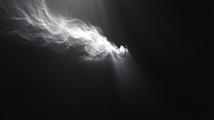 Wall Mural - image of light flowing against black background