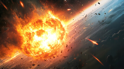 Aufkleber - Space galaxy explosion wallpaper