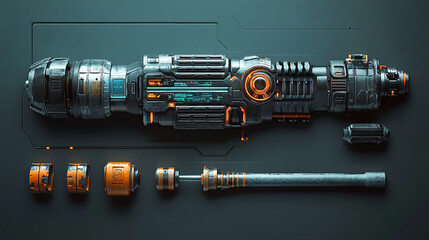 Aufkleber - Make a representation of some tools, futuristic screwdriver, hammer etc