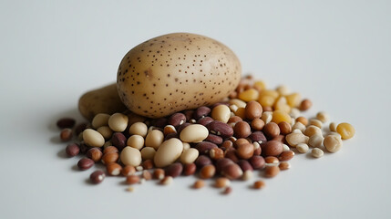 Poster - Beans, whole grains, nuts and seeds, potatoes