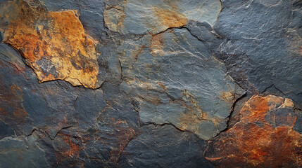 Poster - Dark grey brown slate background or natural stone texture