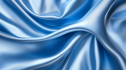 Aufkleber - Deep blue satin, silk, texture background, abstract fabric with shiny design