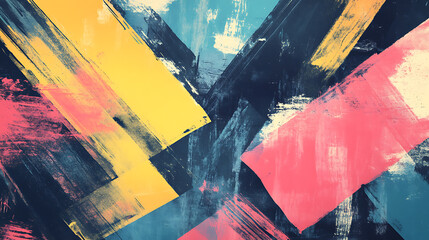 Poster - Artistic sketch backdrop material, Abstract geometric pattern, Chaos and random, Modern art drawing painting, 2d illustration, Digital texture wallpaper