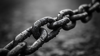 Poster - the chains are broken, symbolizing liberation and liberation from restrictions