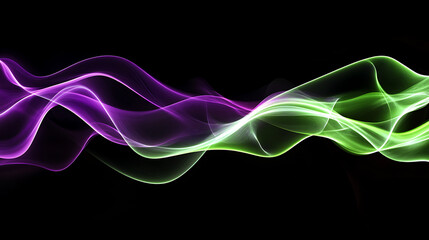 Leinwandbilder - Abstract background with purple and blue glowing triangles, dark, purple gradient background, glowing lines