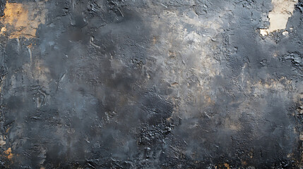 Fototapete - Grunge dark plaster Wall background, Texture, Abstract Textured black rough Stucco Surface, Backdrop Or Wallpaper with copy space for design