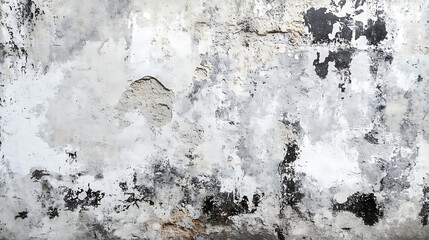 Poster - Old wall texture cement dirty gray with black background abstract grey and silver color design are light with white background