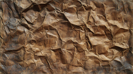 Poster - Old crumpled brown paper texture for your artwork or postcard