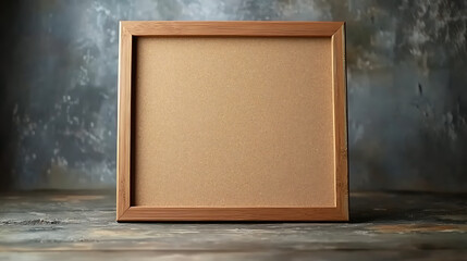 Leinwandbilder - Blank corkboard/bulletin board with a wooden frame