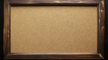 Poster - Blank corkboard/bulletin board with a wooden frame