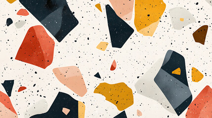 Poster - Terrazzo texture, Polished concrete floor and wall pattern, Color surface marble and granite stone, material for decoration