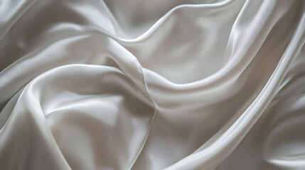 Aufkleber - White gray satin texture that is white silver fabric silk panorama background with beautiful soft blur pattern natural