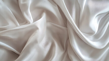 Aufkleber - White gray satin texture that is white silver fabric silk panorama background with beautiful soft blur pattern natural