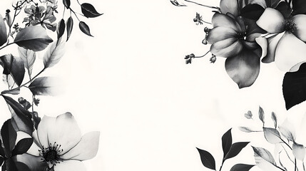 Aufkleber - An elegant black border with a white background
