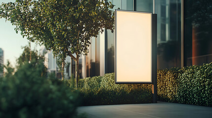 Aufkleber - Business signage design here mockup