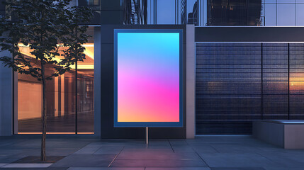 Leinwandbilder - Business signage design here mockup