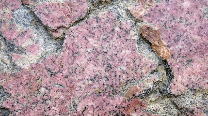Poster - Pink granite stone texture, Natural, solid patterned abstract, background for desktop or wallpaper