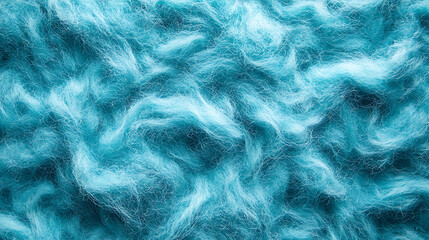 Fototapete - Blue felt fabric texture as background, melange fuzzy woolen cloth textured, close up of textile surface